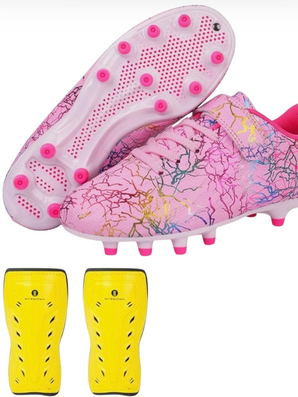 NWT Soccer Cleats & Shin Guards